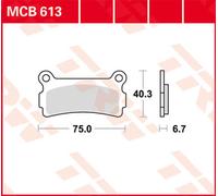 TRW Lucas Brake lining MCB613