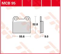 TRW Lucas Brake pad MCB95