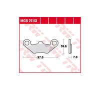 Trw Offroad Polaris Atp 330 4x4 05 Sintered Brake Pads Black