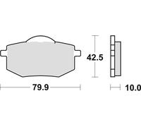 TRW LUCAS BRAKE PADS KH136 ORGANIC YAMAHA XV 535 VIRAGO 88-94, FRONT