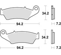 TRW LUCAS BRAKE PADS KH185 KH389 SINTER OFFROAD HONDA XL 125 03-08, XR 400 96-03