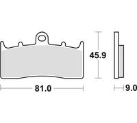TRW LUCAS BRAKE PADS KH294 ORGANIC BMW R 1100 S 01-05, R 1150 GS / ADV / R / RS