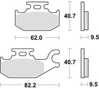 TRW LUCAS BRAKE PADS KH307 SINTER OFFROAD CAN-AM OUTLANDER 500 07-12 DS 650 01-0