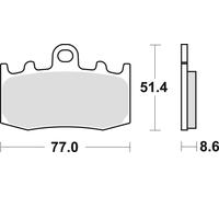 TRW LUCAS BRAKE PADS KH335 SINTER STREET BMW R 1100 S 01-05, R 1150 GS / ADV / R