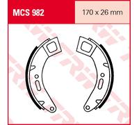 TRW Lucas Brake shoes MCS982
