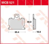 TRW MCB521 Brake pad set