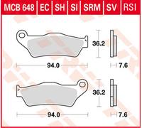 TRW MCB648SH Brake pad set