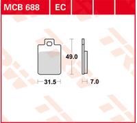 TRW MCB688 Brake pad set