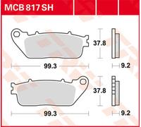 TRW Lucas MCB817SH sintered brake pads