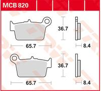 Trw Allround Standard Beta Alp 125 06 Organic Rear Brake Pads Black