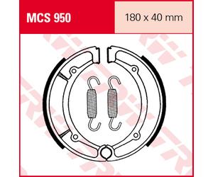 TRW Lucas MCS950 brake shoes