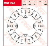 Motorcycle Brake Disc 240mm MST240 TRW Set Genuine Top Quality Guaranteed New