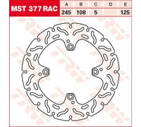 TRW Racing brake discs, rear, with ABE