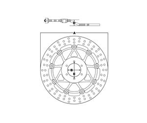 TRW Lucas MST380 brake disc rigid