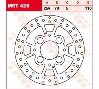 2x ✅Fits TRW MST426 Brake disc MST426 Rear fixed 256/70/6mm/110mm B ⭐UK Seller⭐