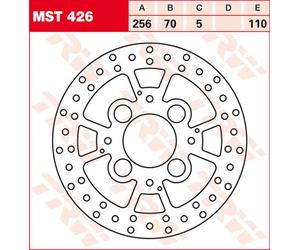 TRW Lucas MST426 brake disc rigid