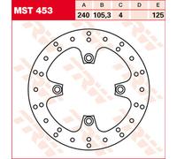 TRW MST453 Brake disc