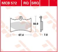 TRW Lucas Racing rubber MCB572RQ