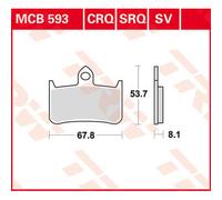 TRW Lucas Racing rubber MCB593SRQ