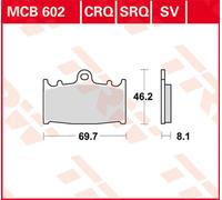 TRW Lucas Racing rubber MCB602CRQ