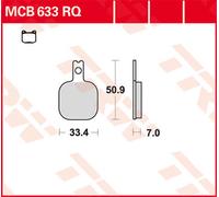 TRW Lucas Racing rubber MCB633RQ