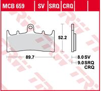 TRW Lucas Racing rubber MCB660CRQ
