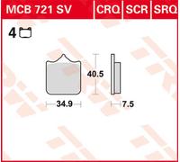 TRW Lucas Racing rubber MCB721CRQ