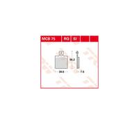 TRW Lucas Racing rubber MCB75RQ