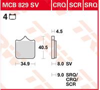TRW Lucas Racing rubber MCB829CRQ