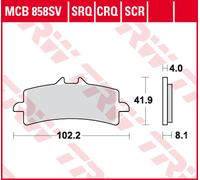 TRW Lucas Racing rubber MCB858CRQ