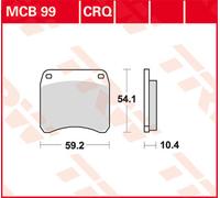 TRW Lucas Racing rubber MCB99CRQ