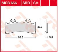 TRW Lucas Racing surface MCB656SRQ