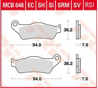 TRW Lucas Sintered lining MCB648SV