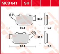 TRW Lucas Sintered lining MCB841SH