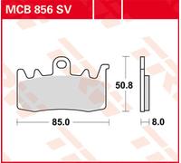 TRW Lucas Sintered lining MCB856SV