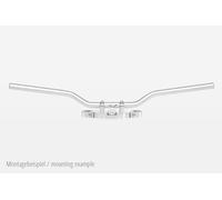 TRW Lucas Steel handlebar 1 inch, chrome, silver