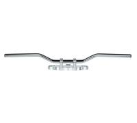 TRW Lucas Steel handlebar 22mm Classic low, chrome, silver