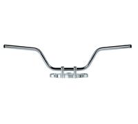 TRW Lucas Steel handlebar 22mm Touring high, chrome, silver