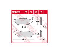 TRW Lucas TRW Lucas brake pad MCB669SI Sinter Offroad