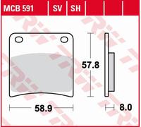 TRW LUCAS ZF BRAKE PADS KH146 SINTER STREET SUZUKI VX 800 '90-'95, GSX 1100G '91