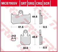 TRW MCB795CRQ Brake pad set