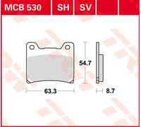 Motorcycle Brake Pads Set MCB530 TRW Allround Organic Genuine Top Quality New