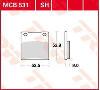 TRW MCB531SH Brake pad set