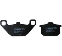 Trw Allround Organic Standard Kawasaki El 250 Eliminator 88 Front Brake Pads Black