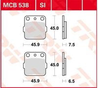 TRW MCB538SI Brake pad set