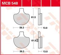 TRW MCB548 Brake pad set