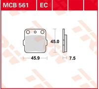 TRW MCB561EC Brake pad set