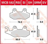 TRW MCB582SI Brake pad set