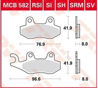 TRW MCB582SRM Brake pad set