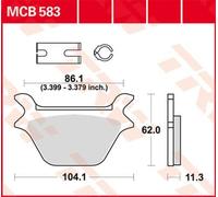 Trw Allround Standard Harley Davidson Flstc 1340 Heritage Softail Classic 90 Organic Rear Brake Pads Black